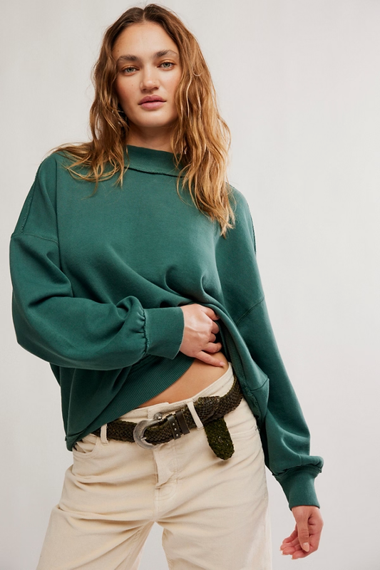Free People Palm Springs Turtleneck- Seamoss