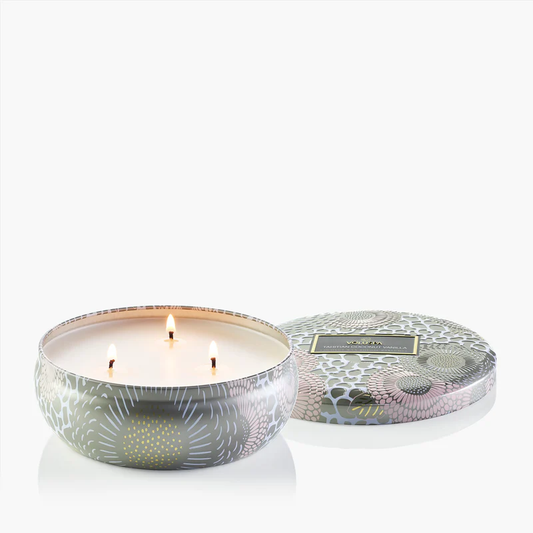 Voluspa Tahitian Coconut Vanilla- 3 wick tin