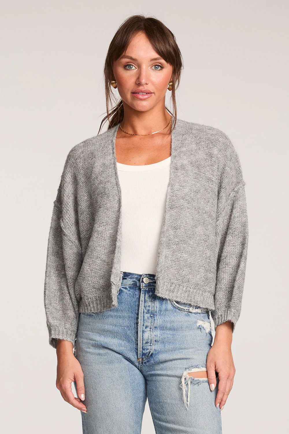 Saltwater Luxe Aden Heather Grey Sweater