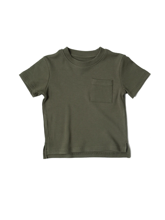 Little Bipsy Robbed Tee- Dark Moss