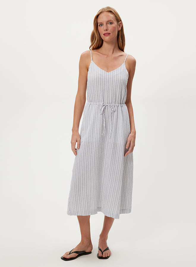Michael Stars Wanna V-Neck Tie Front Midi Dress