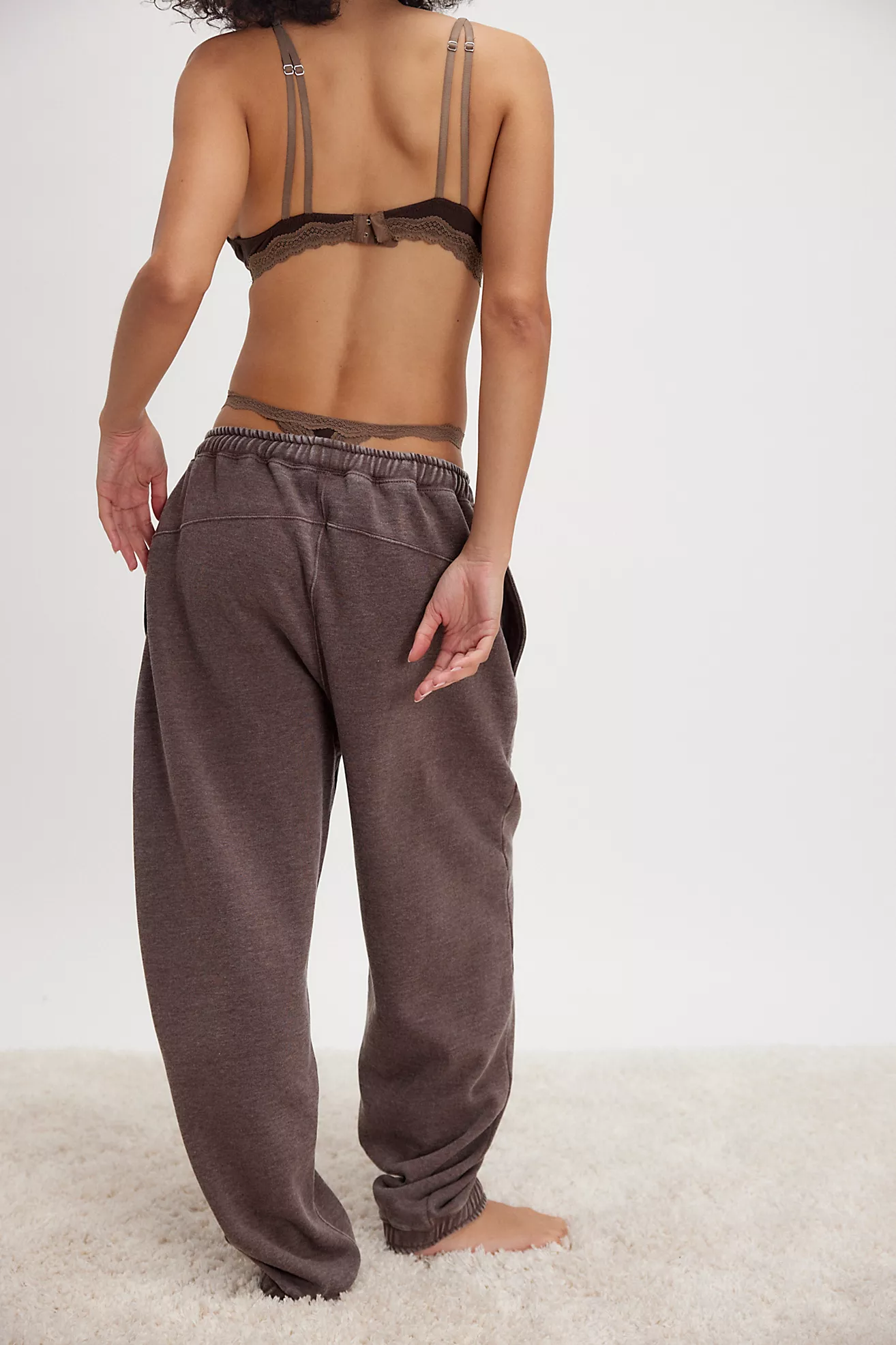 Free People Slow It Down Joggers- French Toast