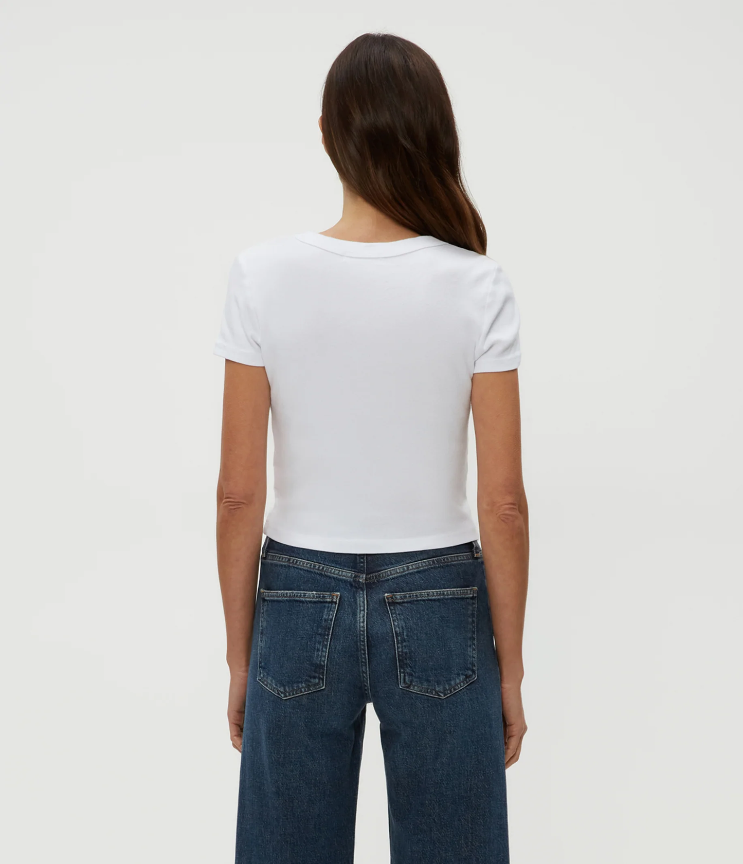 Michael Stars Mimi Cropped Tee- White