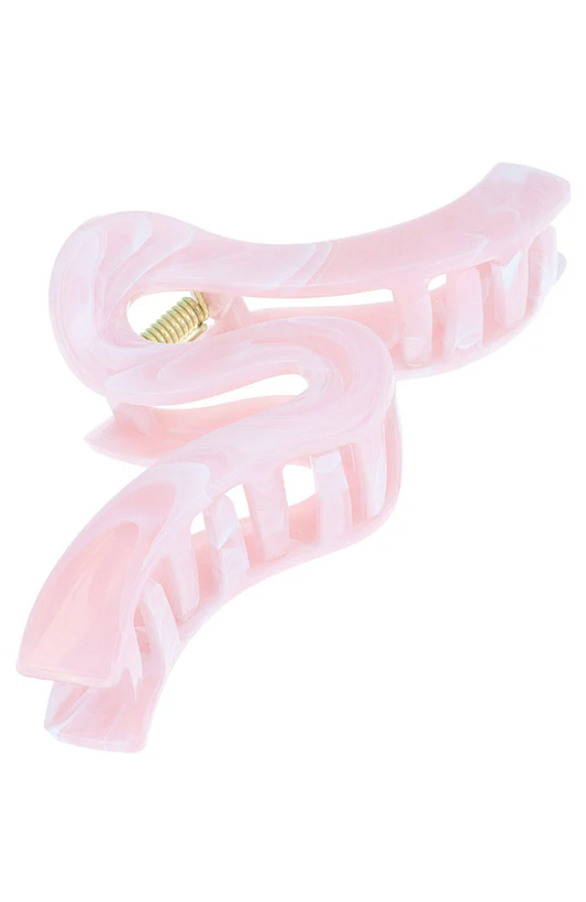 Nara Claw Hair Clip- Pink