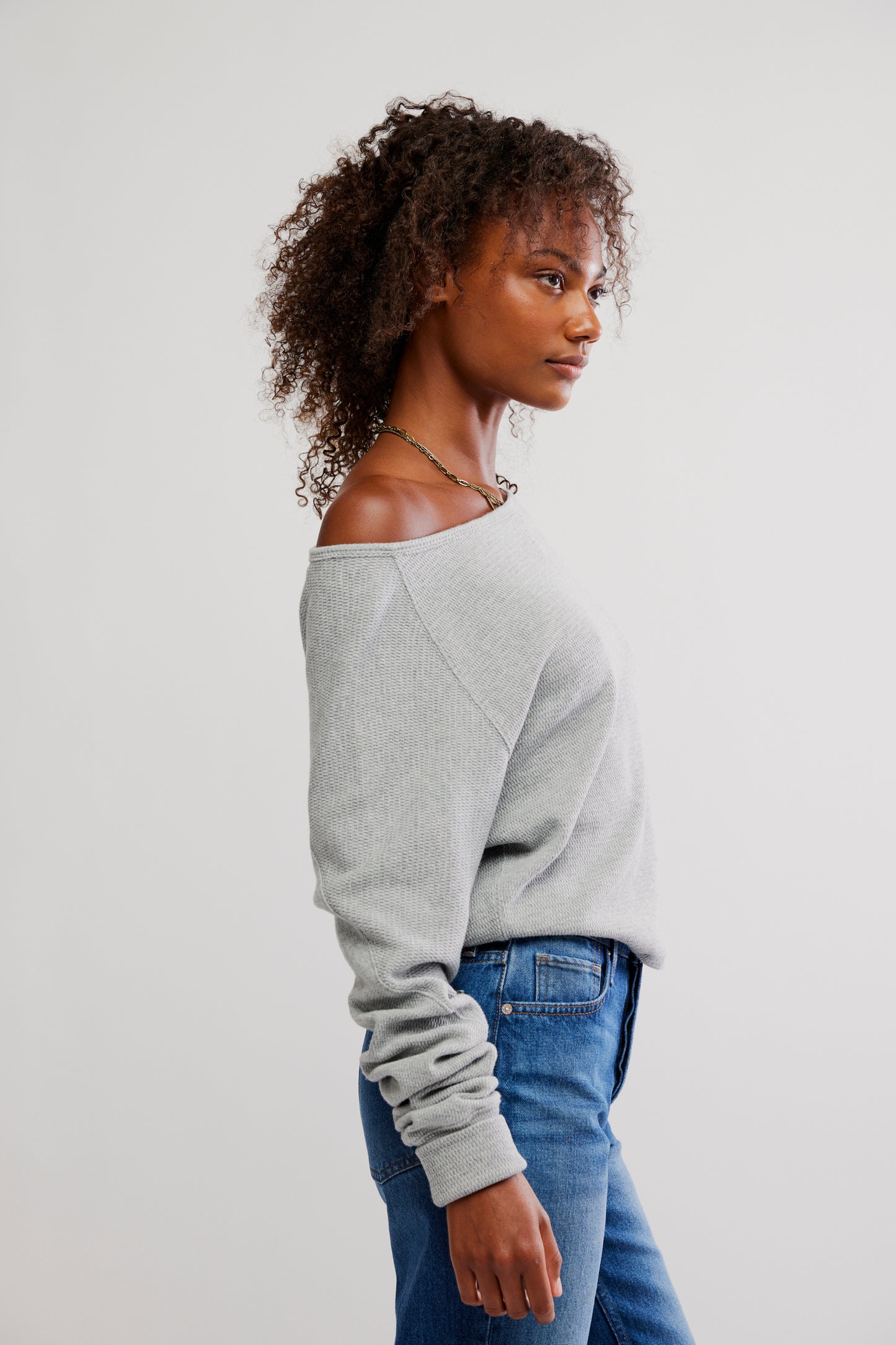 Free PeopleJess Long Sleeve-Heather Grey