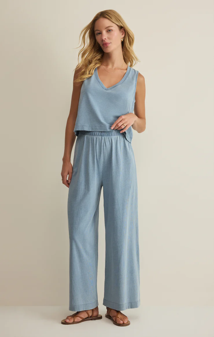 Z Supply Scout Jersey Denim Pant- Ocean Air Indigo