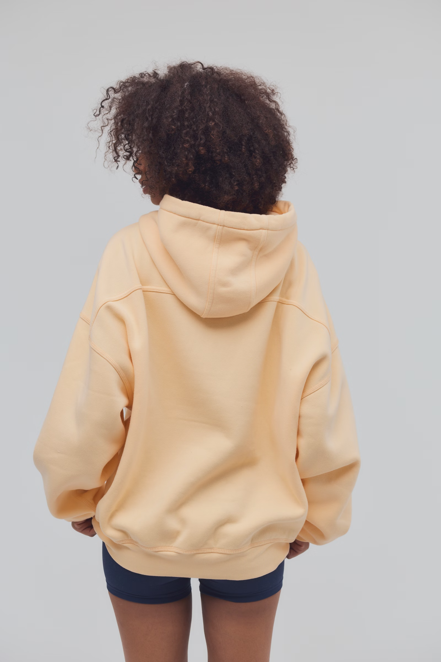 Free People Final Call Front Logo Hoodie- Pina Colada