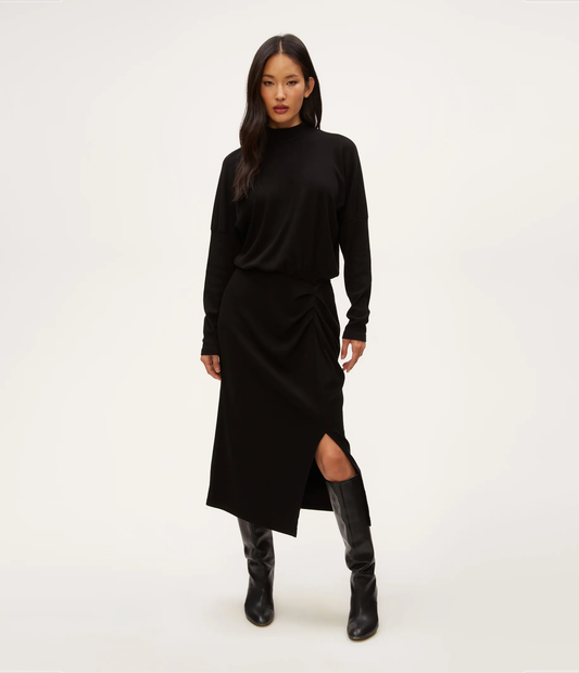 Michael Stars Lila Midi Dress- Black