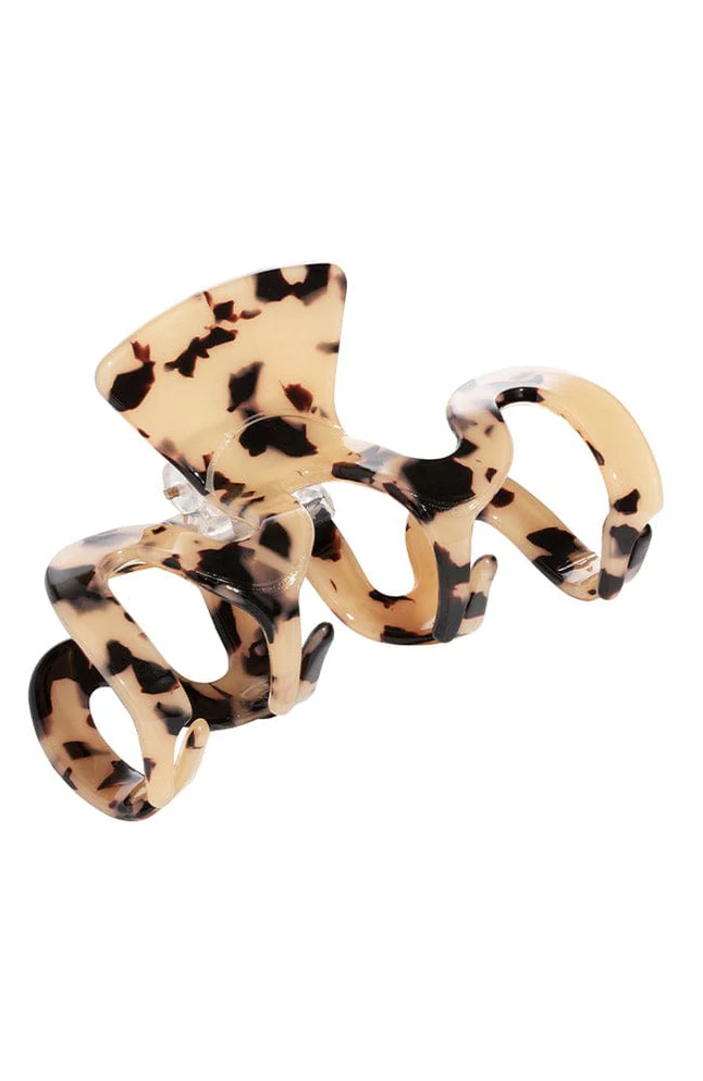 Wavy Jaw Hair Clip- Ivory Tokyo