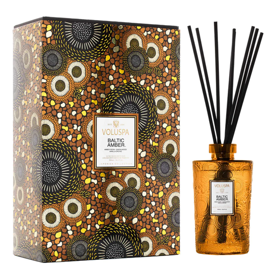 Voluspa Baltic Amber Luxe Reed Diffuser