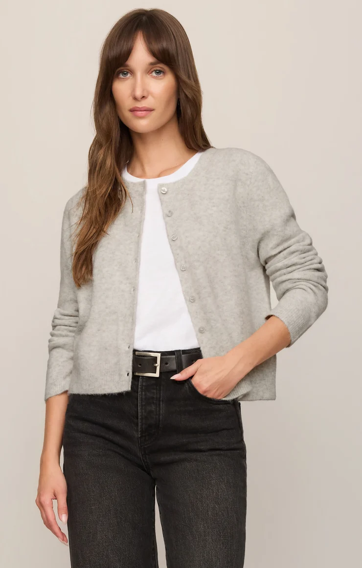 Z Supply Medina Cozy Cardigan- Feather Grey