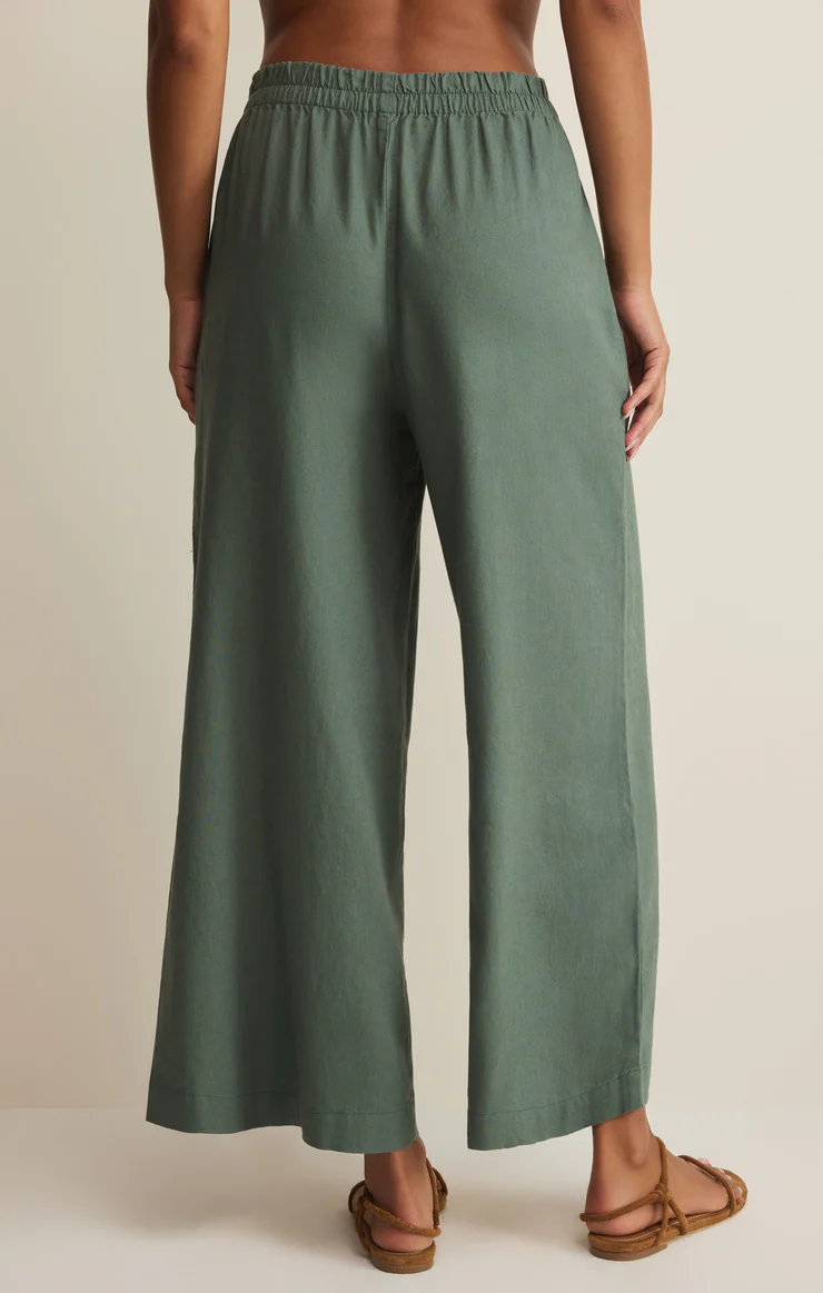 Z Supply Scout Linen Pant- Everglade