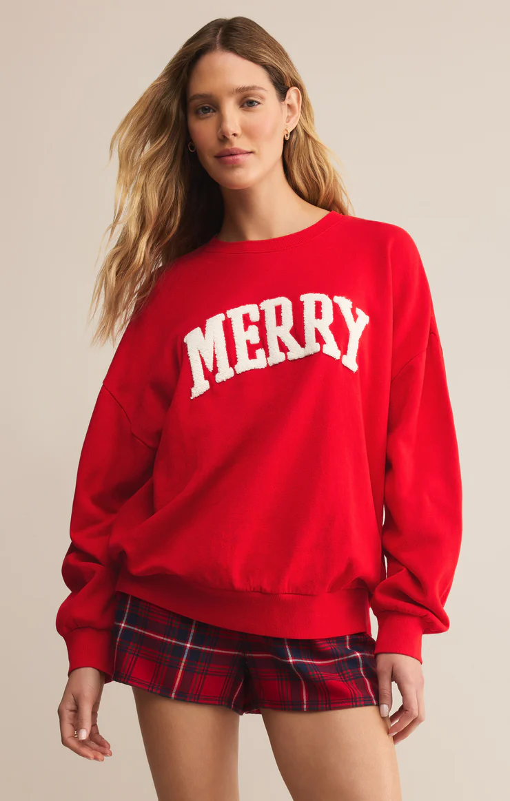 Z Supply Verry Merry Sunday Sweatshirt