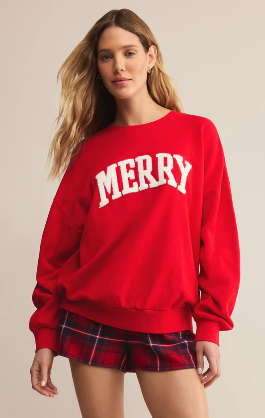 Z Supply Verry Merry Sunday Sweatshirt