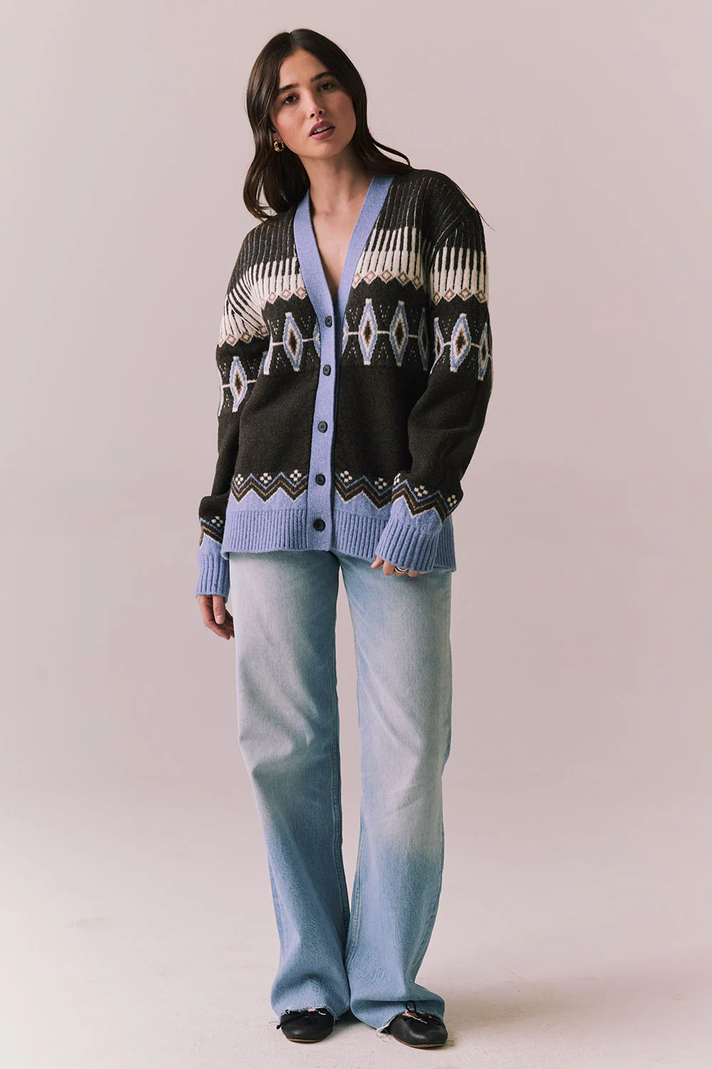 Chaser Autumn Fairisle Cardigan