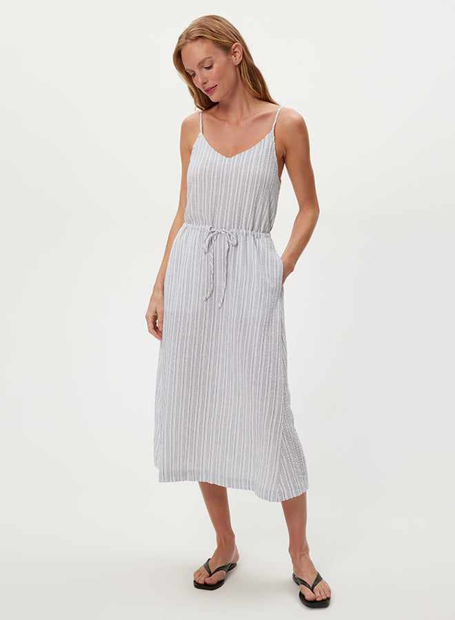 Michael Stars Wanna V-Neck Tie Front Midi Dress