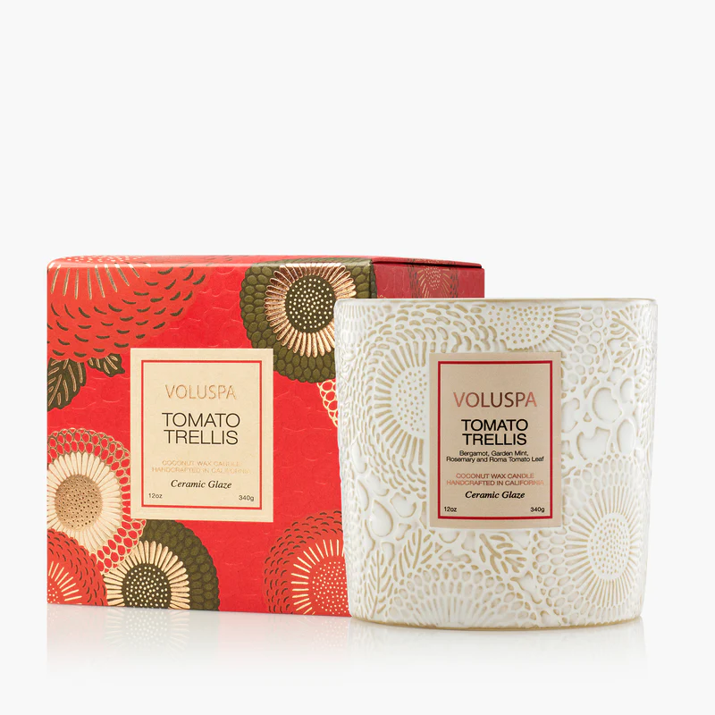 Voluspa  Tomato Trellis- Ceramic Luxe Classic Candle