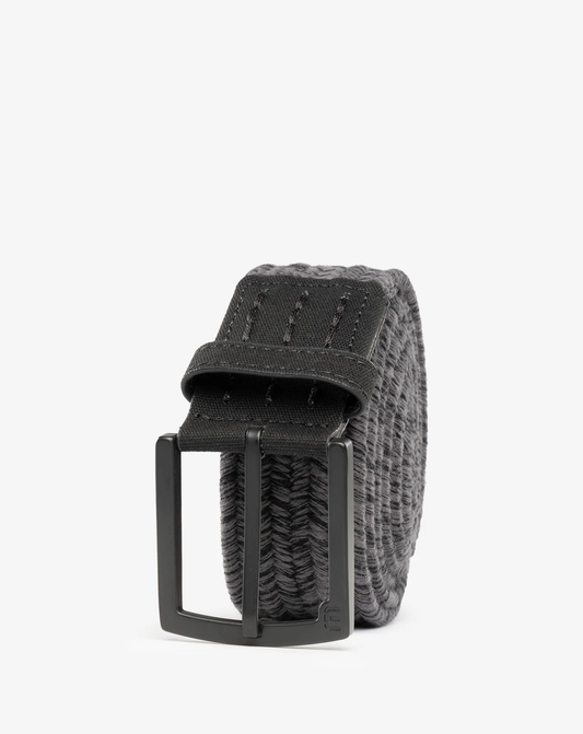 Travis Mathew Pueblo 2.0 Stretch Woven Belt- Heather Grey Pinstripe