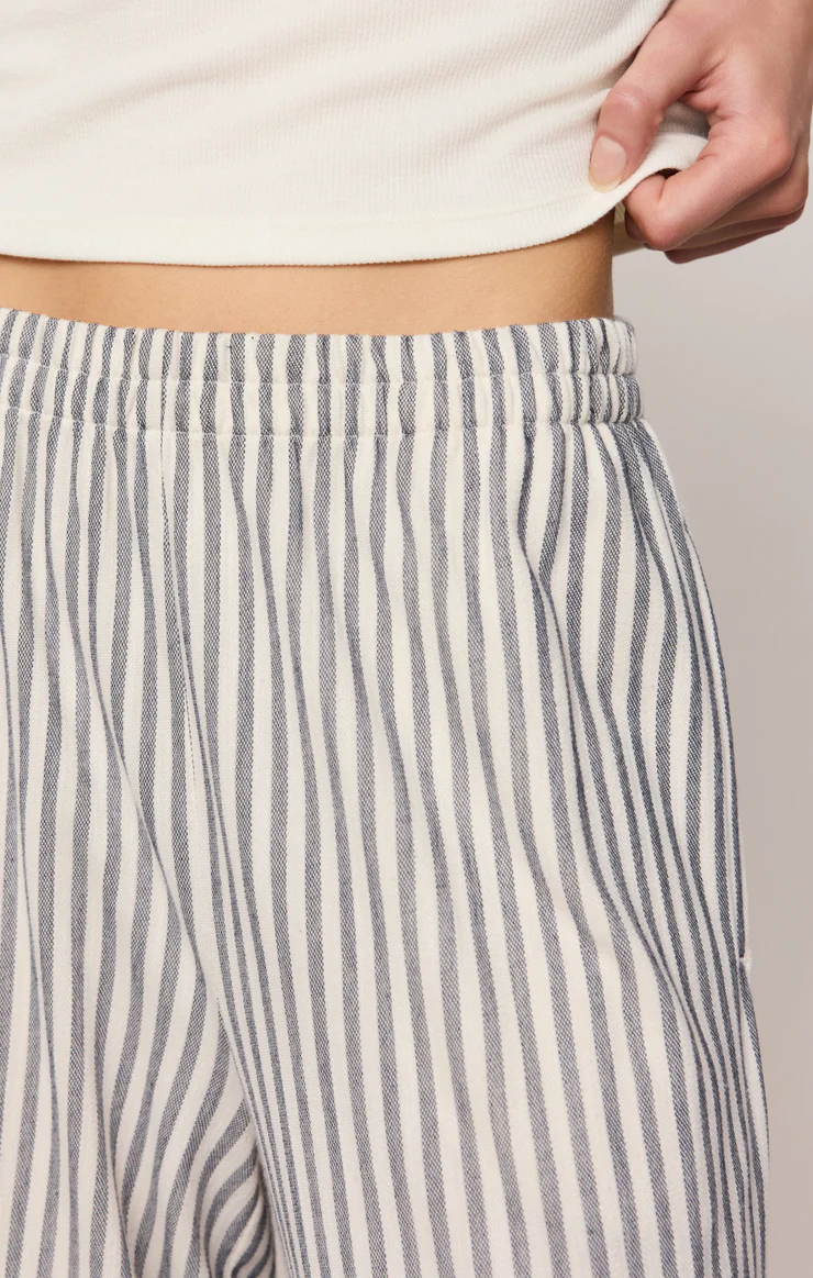 Z Supply Scout Knit Striped Pant- Eclipse