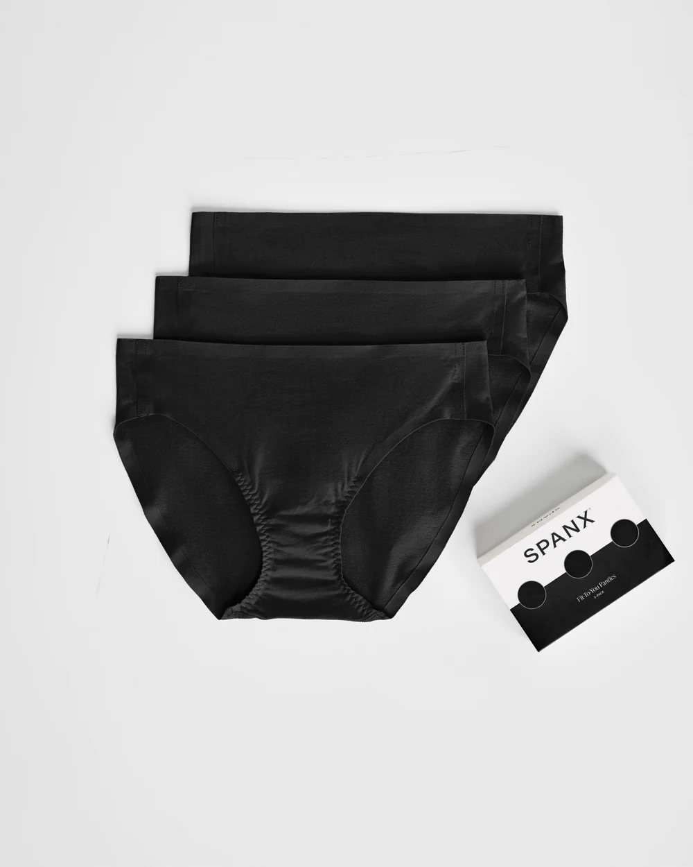 SPANX® Fit-to-You Bikini 3-Pack Box- Very Black