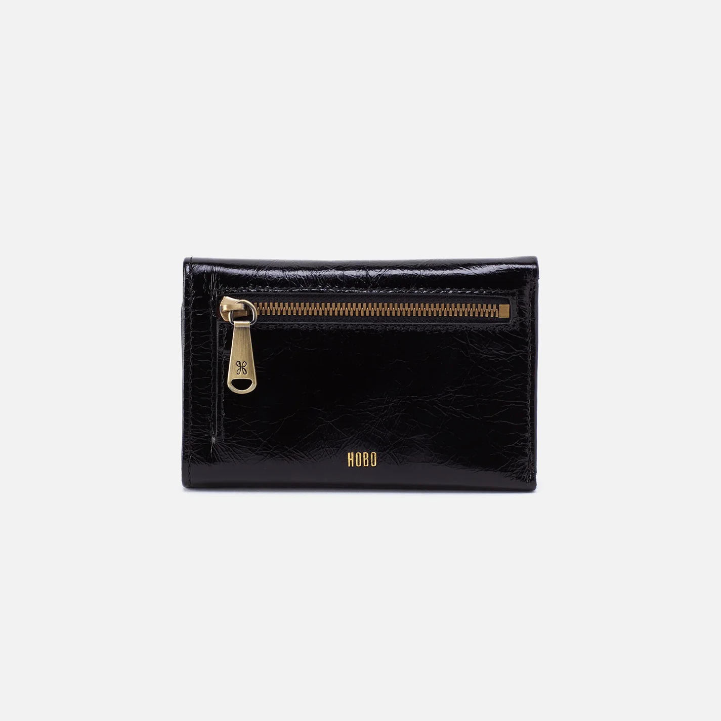 HOBO Jill Trifold Wallet- Black