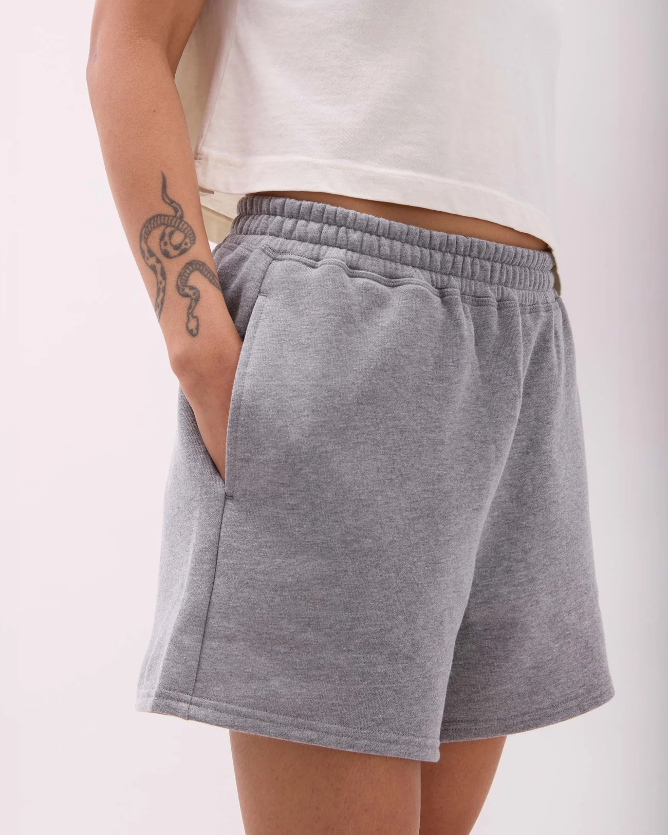 Richer Poorer Recycled Fleece Sweatshirts- Heather Grey