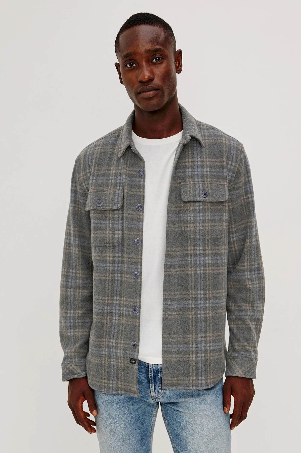Rails Alder Overshirt- Coastal Iron Heather