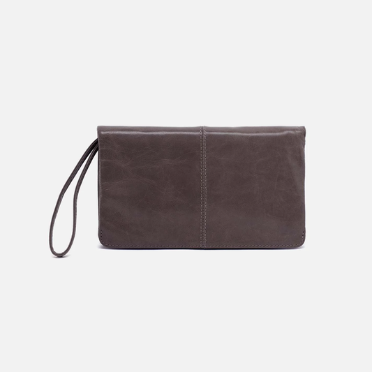 HOBO Vida Wristlet in Polished Leather- Hearthstone