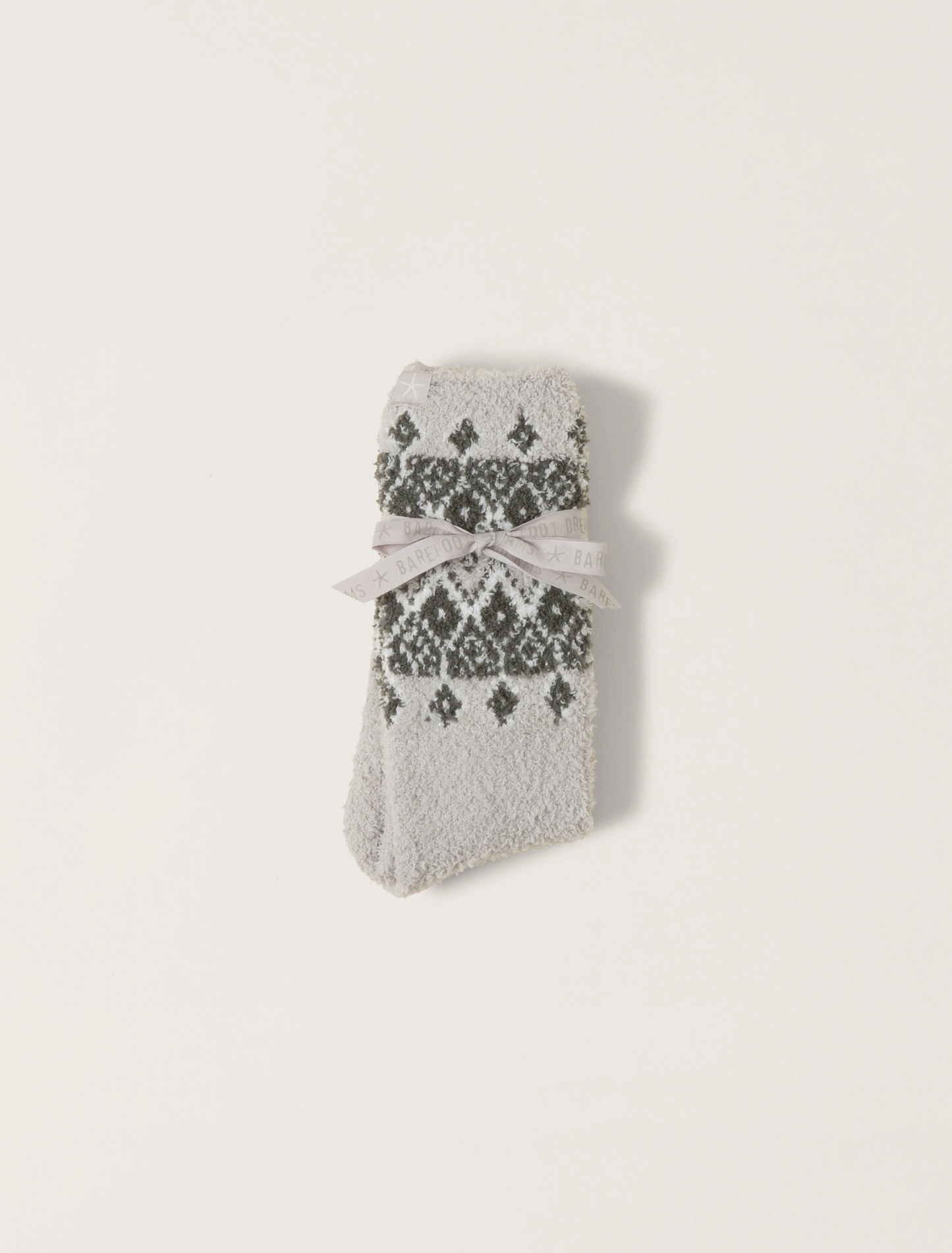 Barefoot Dreams CozyChic® Fair Isle Socks- Malibu Mist Multi