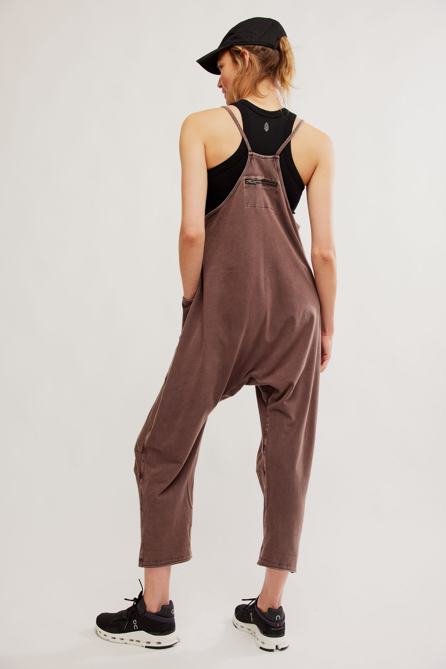 Free People Hot Shot Onesie- Dark espresso