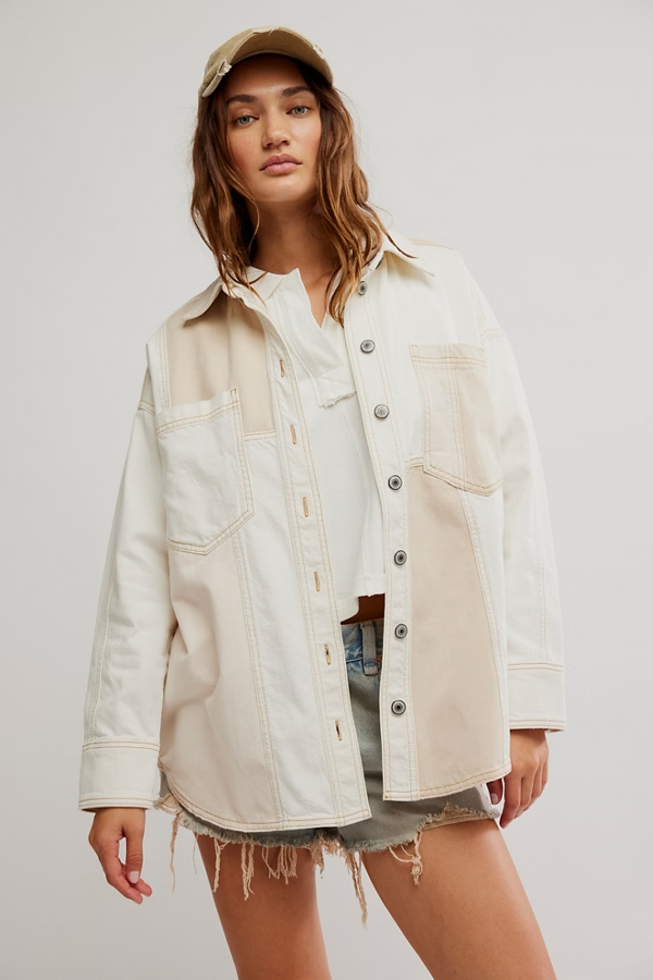 Free People Mountain Roads Jacket- Ivory