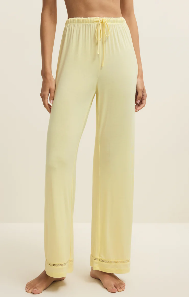 Z Supply So Sweet Lace Pant-Pineapple