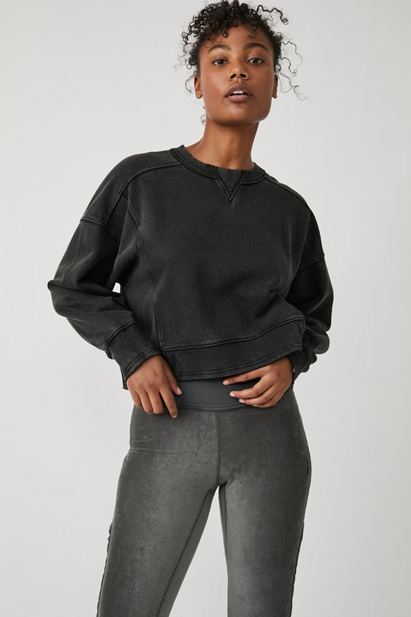 Free People Intercept Pullover- Black