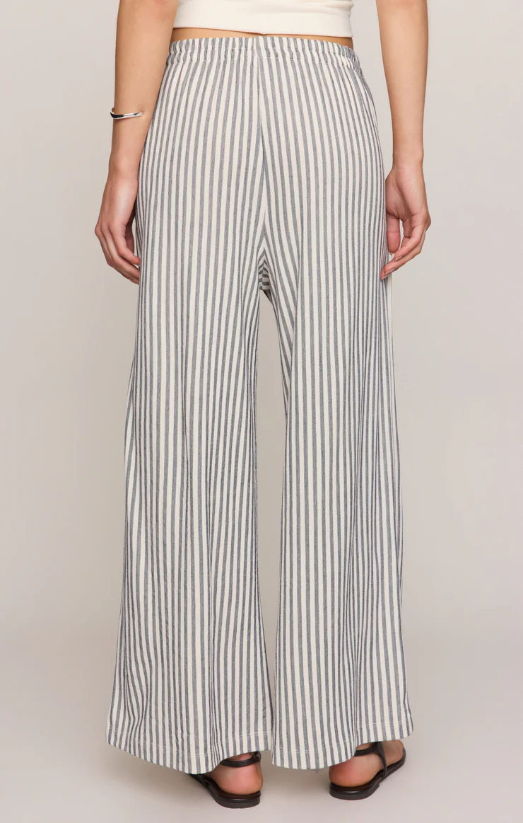 Z Supply Scout Knit Striped Pant- Eclipse