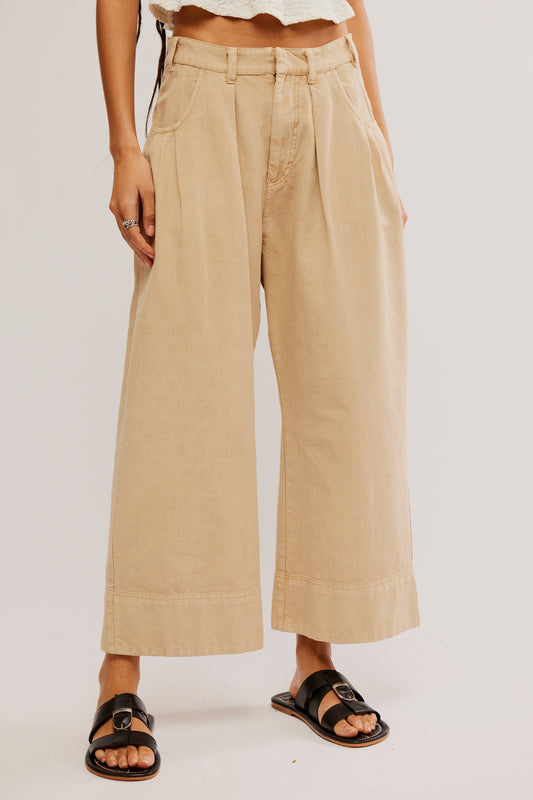 Free People Sweet Talk Chino Pants- Croissant