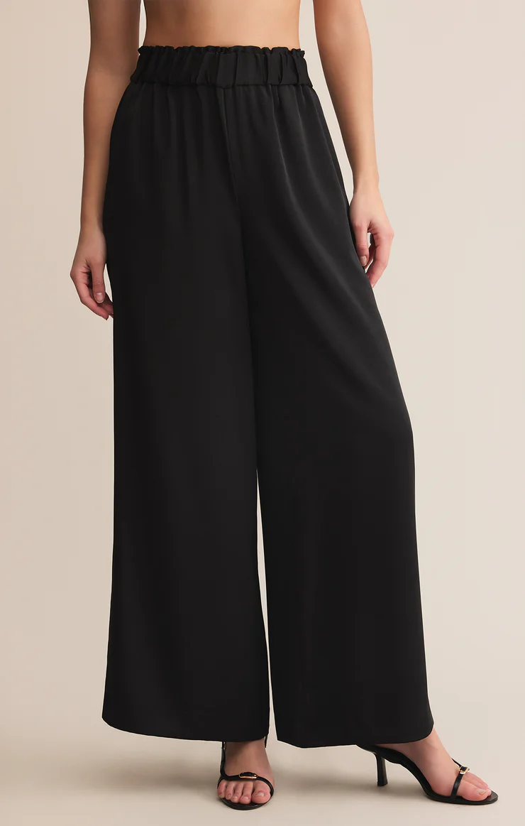 Z Supply Isolde Wide Leg Satin Pant