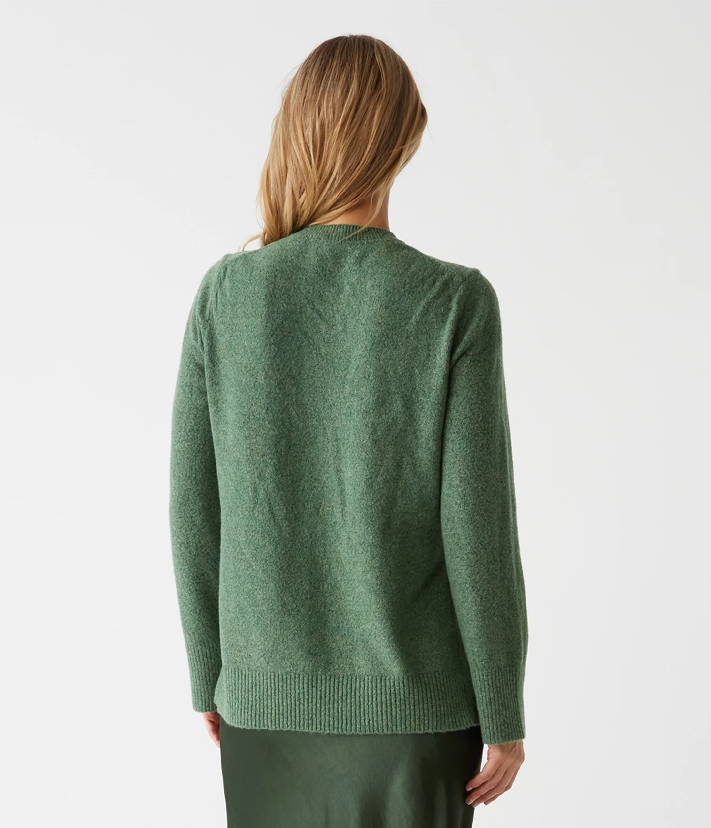 Michael Stars Miogen Crew Neck Sweater- Spruce