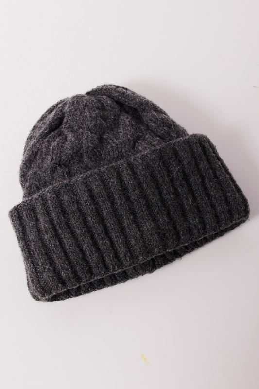 Free People Coastline Beanie- Charcoal