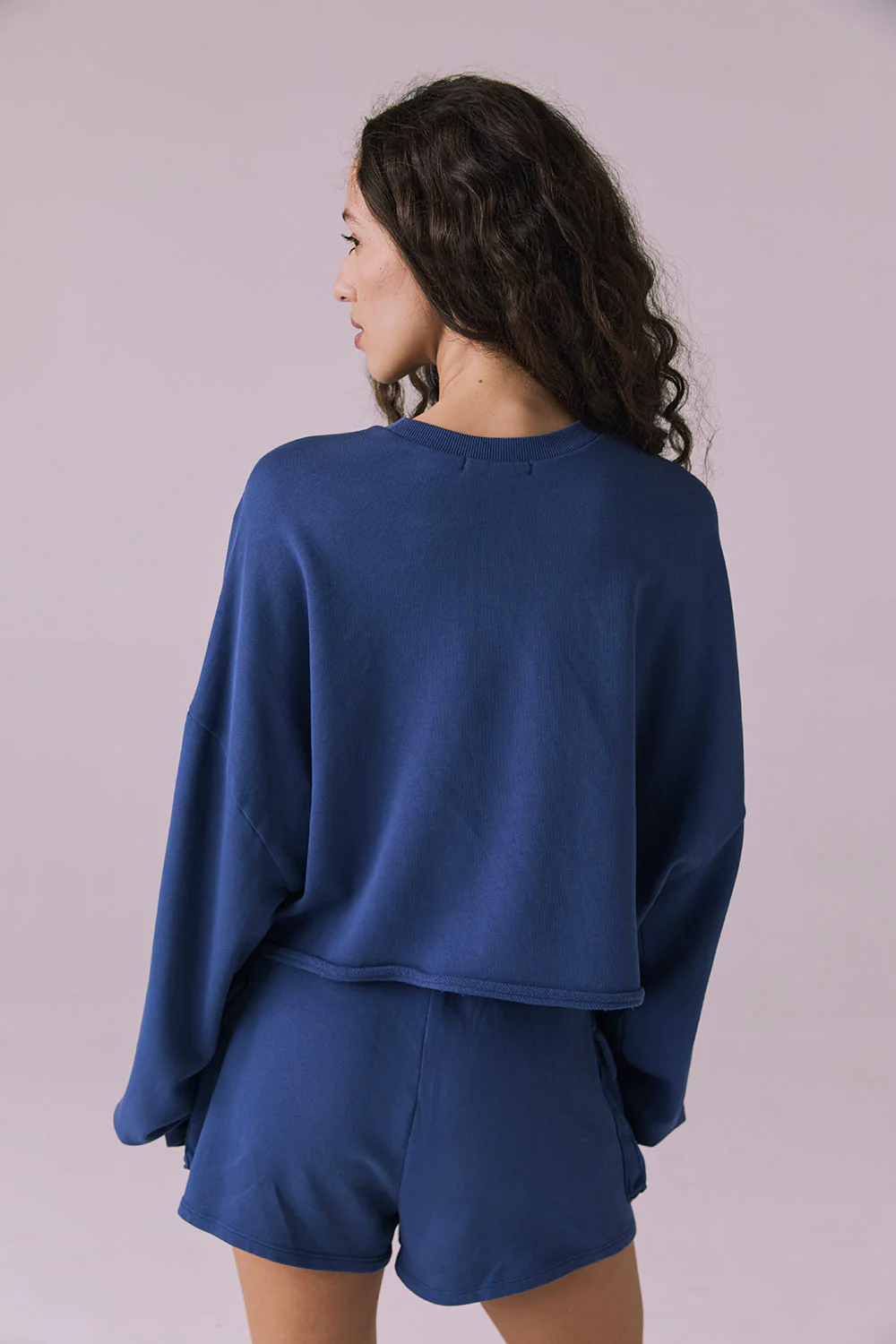 Chaser Eliza Crop Hoest Indigo Pullover