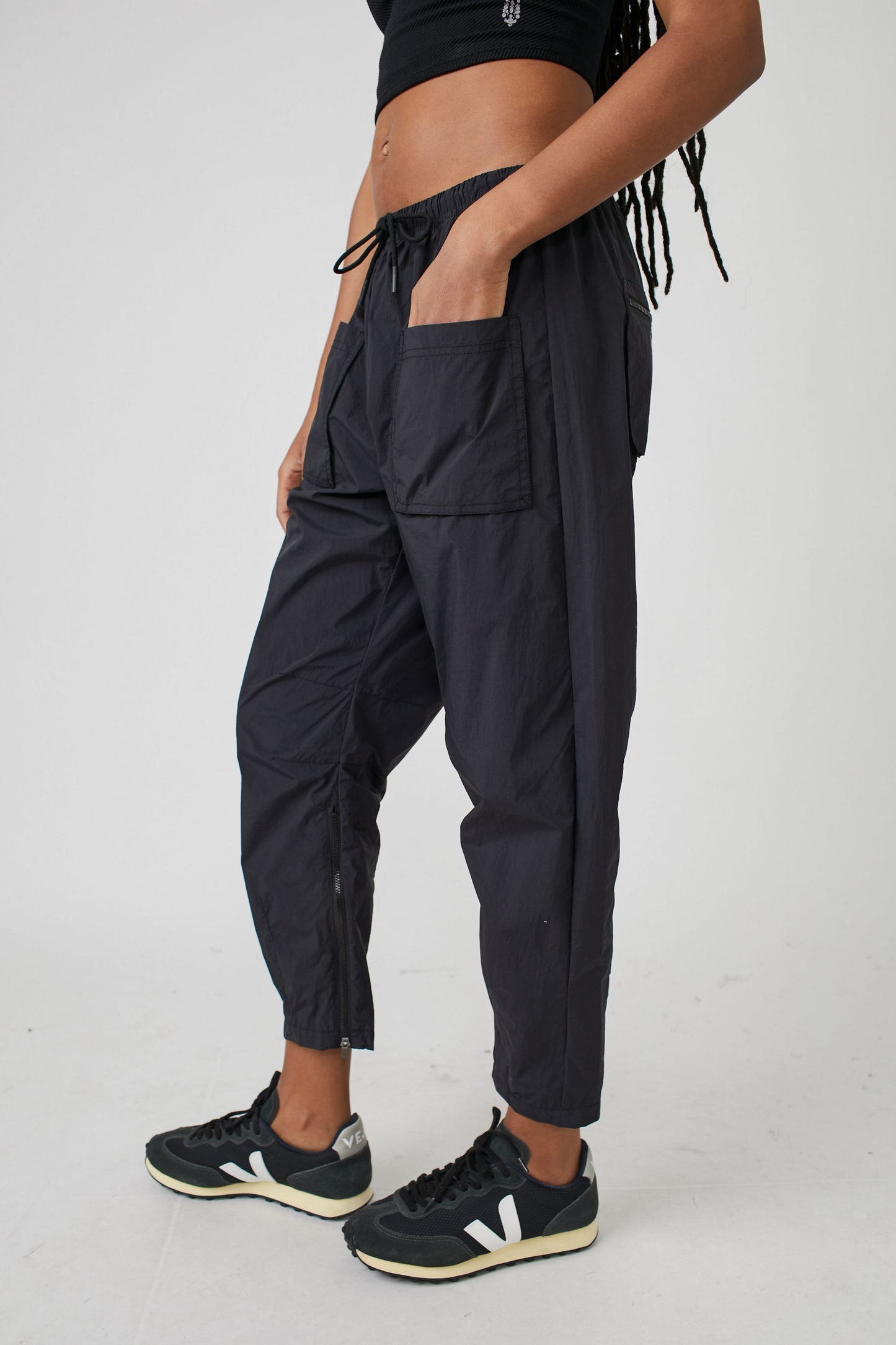 Free People Fly By Night Pants- Black