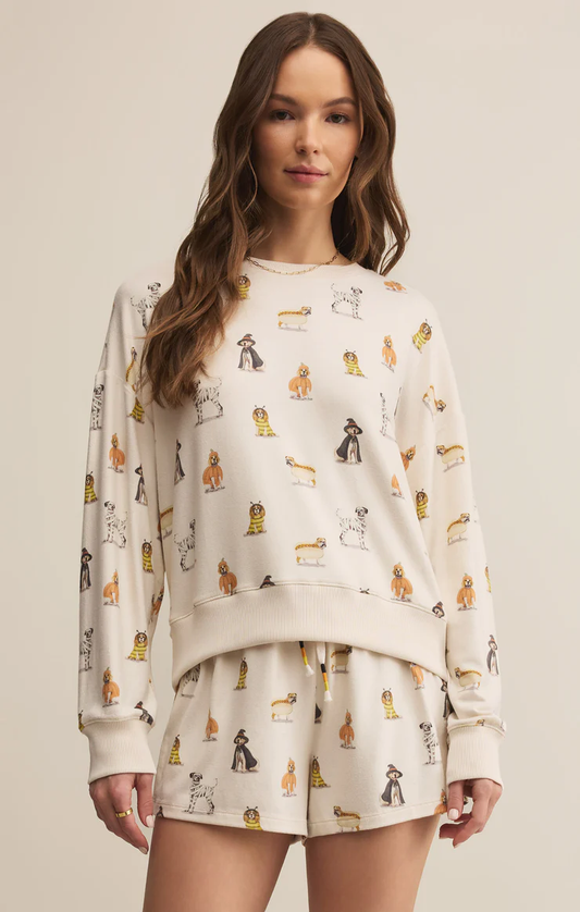 Z Supply Elle Pup Long Sleeve Top