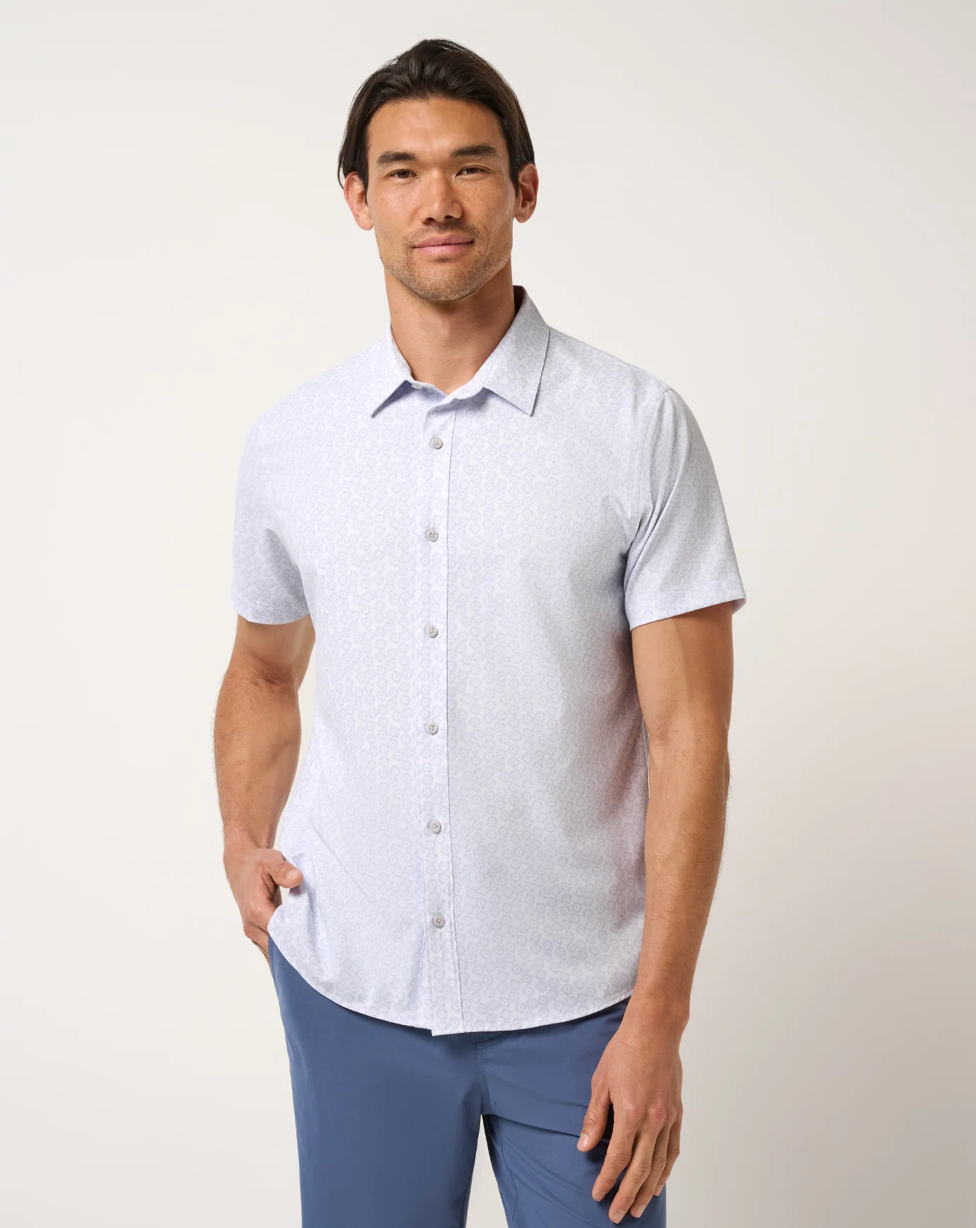 Travis Mathew Techwonen Sunlight Button-Up- White