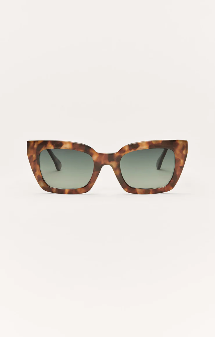 Z Supply Hideaway Polarized Sunglasses- Dark Tort Gradient