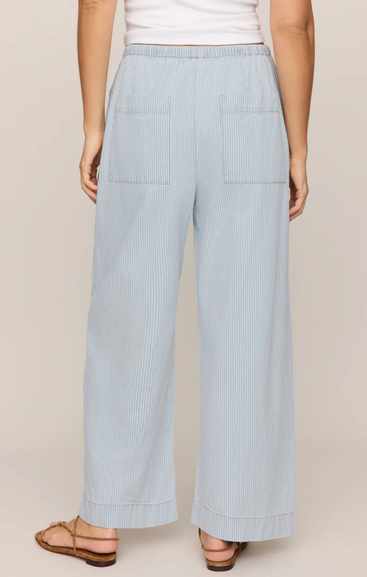 Z Supply  Soft Denim Carpenter Pant- Seaboard Stripe
