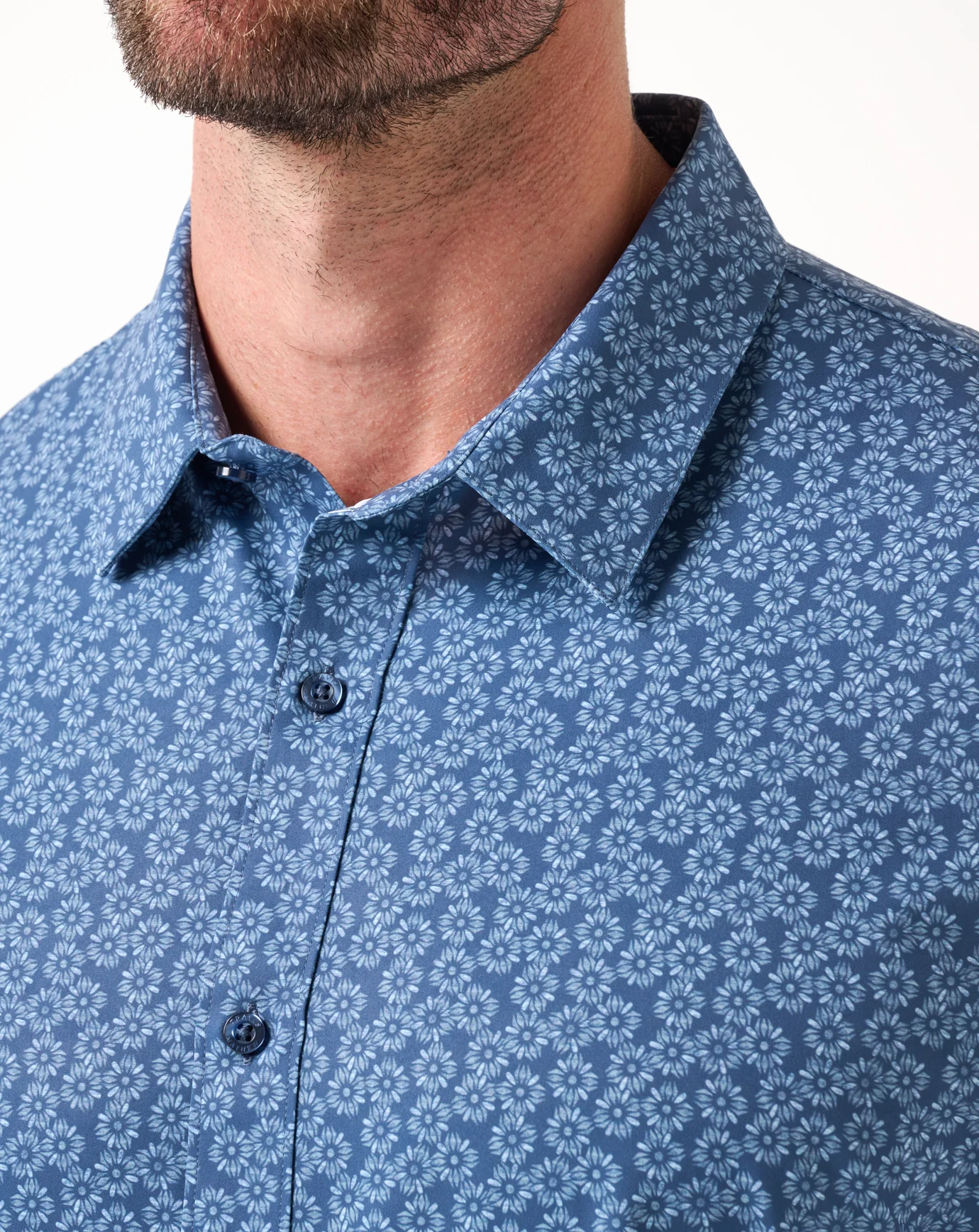 Travis Mathew Techwonen Sunlight Button-Up- Bering Sea