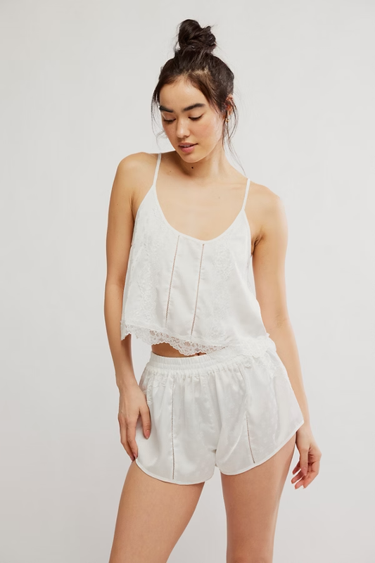 Free People Midnight Muse Sleep- Clean Ivory