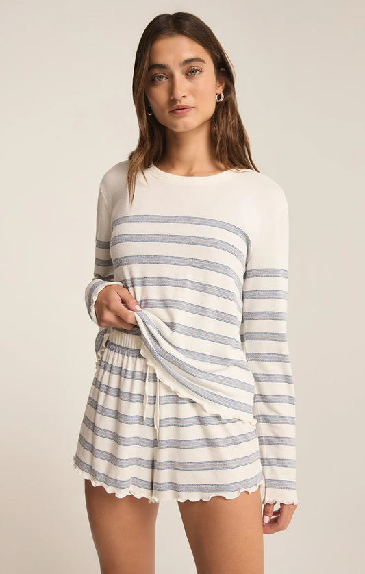 Z Supply Hometown Stripe Long Sleeve Top