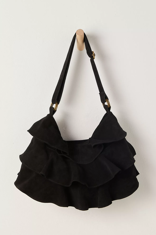 Free People Rae Ruffle Shoulder Bag