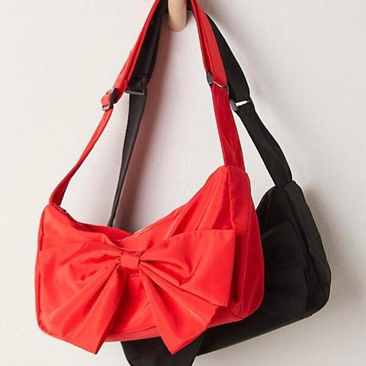 Free People Red Bow Bag