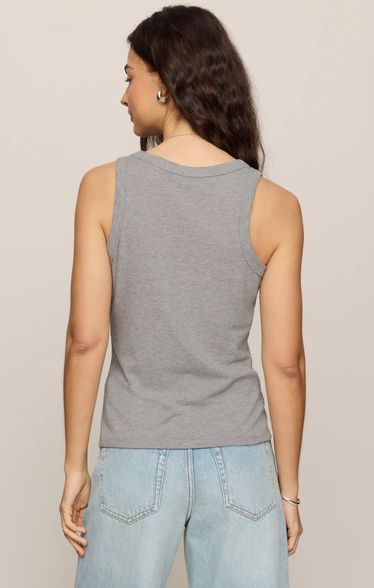 Z Supply Select Airy Tank- Classic Heather Grey